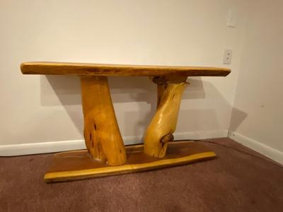AWESOME LIVE EDGE AND LOG TABLE