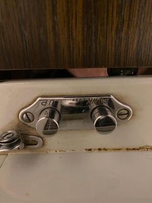 VINTAGE DRESSMAKERS SEWING MACHINE IN CABINET WITH SEWING NOTIONS AND MORE
