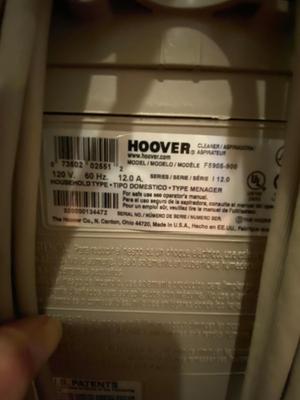 HOOVER STEAM-VAC HEATED CARPET AND UPHOLSTERY CLEANER