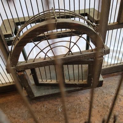 Antique Birdcage with Clocktower (BD-EL)
