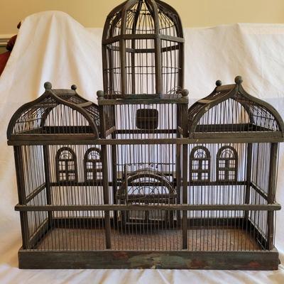 Antique Birdcage with Clocktower (BD-EL)
