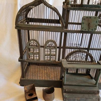 Antique Birdcage with Clocktower (BD-EL)