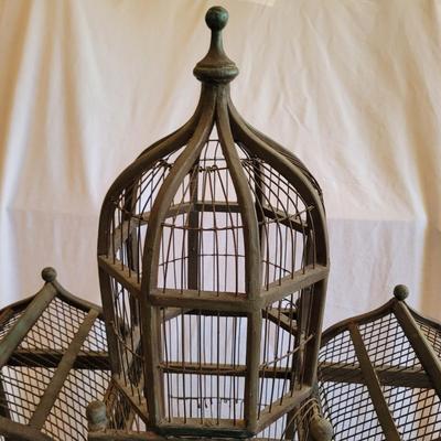 Antique Birdcage with Clocktower (BD-EL)