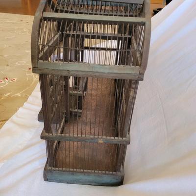 Antique Birdcage with Clocktower (BD-EL)