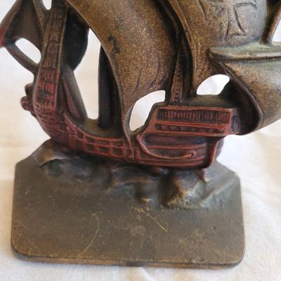 Cast Iron Ship Bookends (BD-EL)