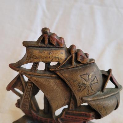 Cast Iron Ship Bookends (BD-EL)
