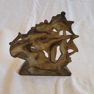Cast Iron Ship Bookends (BD-EL)