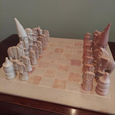 Carved Stone Chessboard and More (BD-EL)