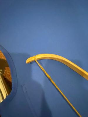 BOW, SLEEPING COT, WOOL BLANKET, FLEECE BLANKET, INFLATABLE SLEEPING PAD, AND A SONG BOOK FOR SINGING WHILE YOU CAMP!