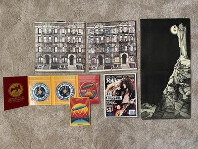 LOT 25L: Led Zeppelin Collection: Vinyl Records, Celebration Day CD/DVD Set & Collector's Edition Rolling Stone Magazine
