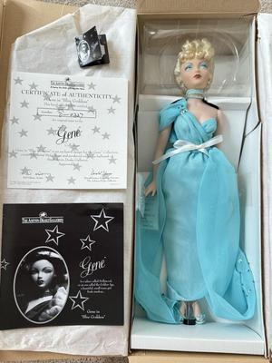 LOT 64L: Ashton-Drake Galleries Mel Odom Gene "Blue Goddess" Doll w/ COA & Box (D-0327)