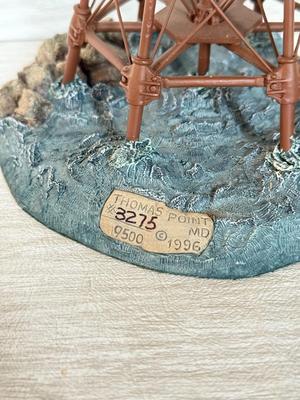 LOT 164K: Harbor Lights Lighthouses: Drum Point Maryland #180, Middle Bay Alabama #187 & Thomas Point Shoal Maryland #181