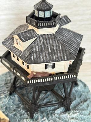 LOT 164K: Harbor Lights Lighthouses: Drum Point Maryland #180, Middle Bay Alabama #187 & Thomas Point Shoal Maryland #181