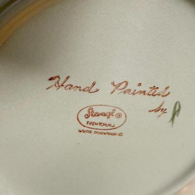 LOT 181K: Vintage Stangl & More: Blueberry Serving Bowl w/ Matching Plate, Garden Flower 11" Platter, Hand Painted White Dogwood...