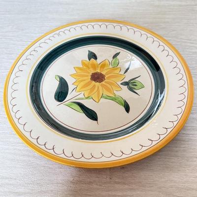 LOT 181K: Vintage Stangl & More: Blueberry Serving Bowl w/ Matching Plate, Garden Flower 11" Platter, Hand Painted White Dogwood...