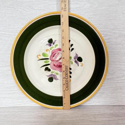 LOT 181K: Vintage Stangl & More: Blueberry Serving Bowl w/ Matching Plate, Garden Flower 11" Platter, Hand Painted White Dogwood...