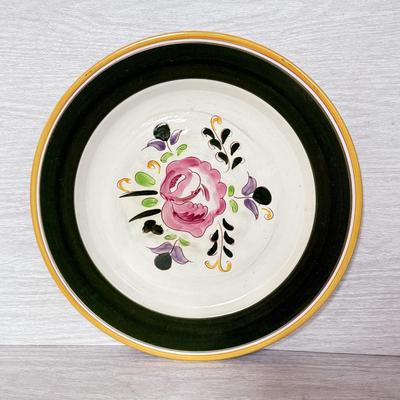 LOT 181K: Vintage Stangl & More: Blueberry Serving Bowl w/ Matching Plate, Garden Flower 11" Platter, Hand Painted White Dogwood...