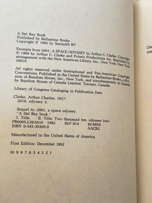 LOT 186K: Arthur C Clarke 2001: A Space Odyssey Book Series