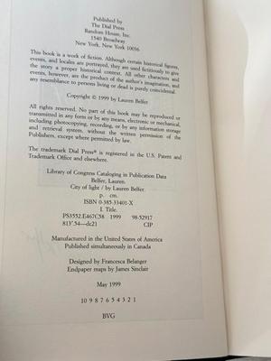 LOT 188K: Signed Copy of City of Light by Lauren Belfer, The Flight Girls by Noelle Salazar, The Women with Silver Wings by Katherine...