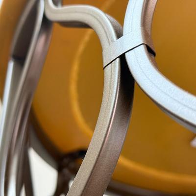 LOT 189D: Steve Silver Co Marble Top Metal Base Table