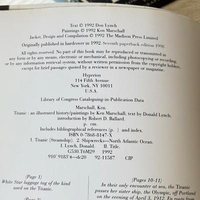 LOT 193D: Books, CD & DVDs about Mount Everest & The Titanic