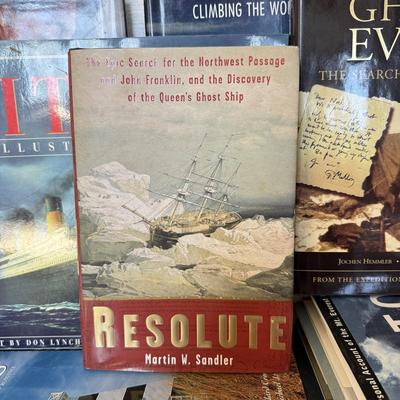 LOT 193D: Books, CD & DVDs about Mount Everest & The Titanic