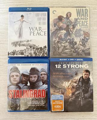 LOT 194D: Blu-ray Movie Collection: Wonder Woman, Downton Abbey, Little Women, War & Peace and More