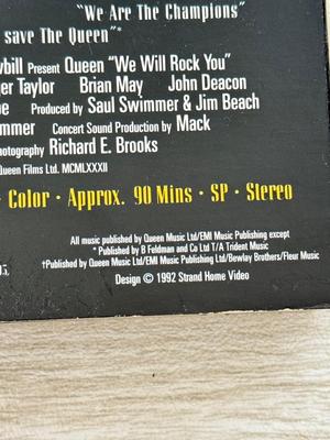 LOT 195D: Queen We Will Rock You VHS Tape & Collection of Rock Music CDs