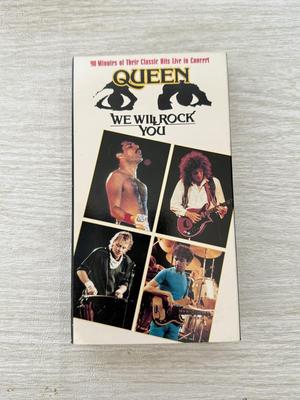 LOT 195D: Queen We Will Rock You VHS Tape & Collection of Rock Music CDs