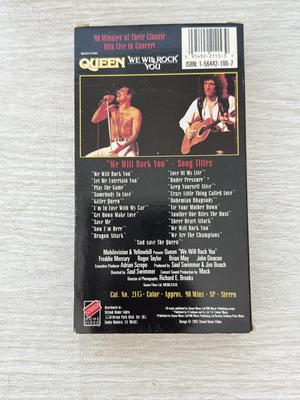 LOT 195D: Queen We Will Rock You VHS Tape & Collection of Rock Music CDs