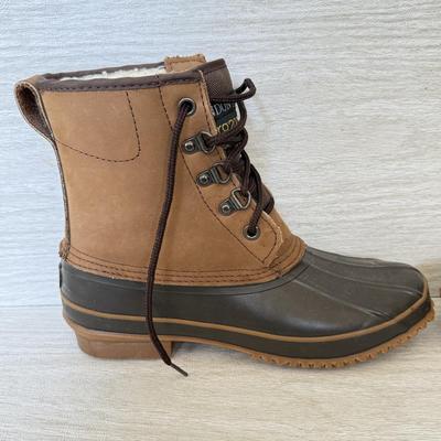 LOT 198D: Ladies' Shoe Collection: Sketchers Air Cooled Memory Foam Sneakers (8), London Fog Iceberg Boots (8) & Kamik Windstorm...