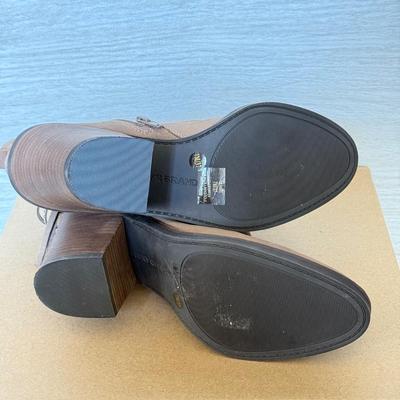 LOT 199D: Ladies' Shoes w/ Boxes: Lucky Brand Brindle Bridgetown Boodies (7) & Steve Madden Patent Leather Flats (7.5)