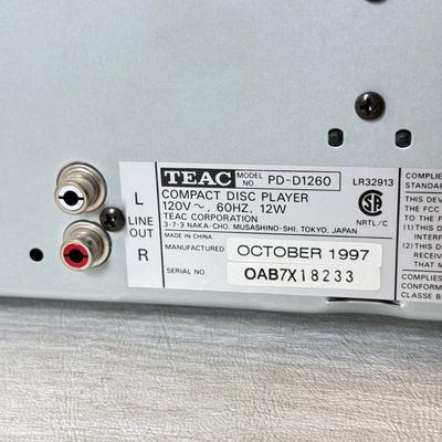 LOT 201D: Teac PD-D1260 Compact Disc Multi Player