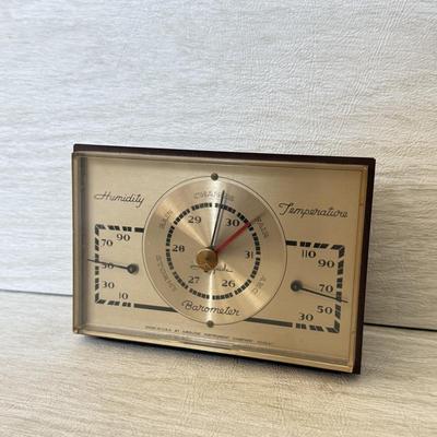 LOT 203D: Collection of Clocks: Westclox, Timex & Airguide Barometer