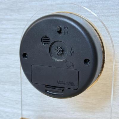 LOT 204D: Galileo Thermometer & Vintage Danbury Clock Company Desk Clock