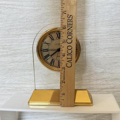 LOT 204D: Galileo Thermometer & Vintage Danbury Clock Company Desk Clock