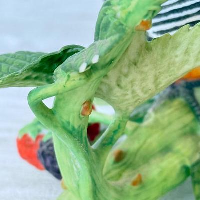 LOT 205B: Lenox Fine Porcelain Birds: Tufted Titmouse & Baltimore Oriole