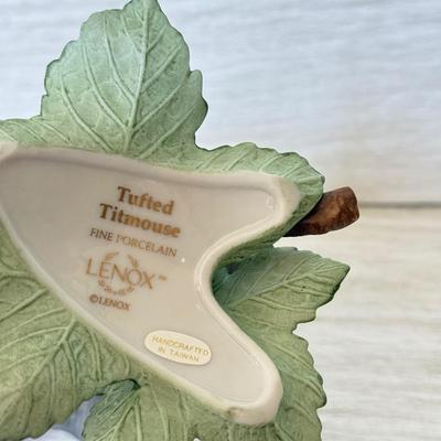 LOT 205B: Lenox Fine Porcelain Birds: Tufted Titmouse & Baltimore Oriole