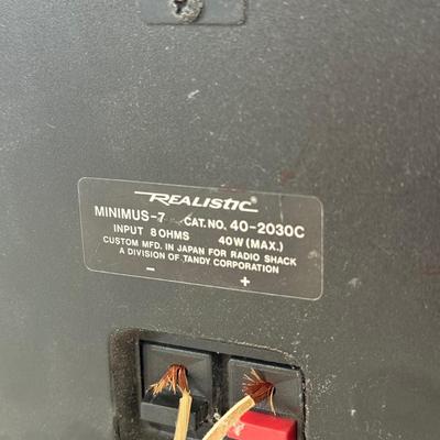 LOT 208K: Realistic Speakers Model Minimus-7