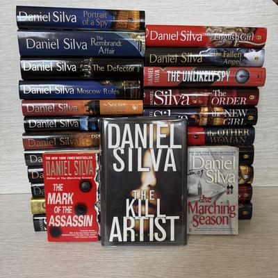 LOT 209L: Daniel Silva Novel Collection incl. 2004 Signed Copy of “A Death in Vienna”