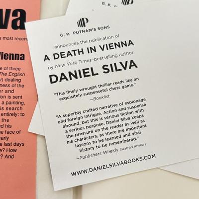 LOT 209L: Daniel Silva Novel Collection incl. 2004 Signed Copy of “A Death in Vienna”