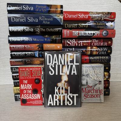 LOT 209L: Daniel Silva Novel Collection incl. 2004 Signed Copy of “A Death in Vienna”
