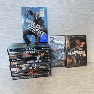 LOT 210D: DVD Collection: Deadwood, Wild Card, I am Legend & More