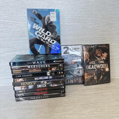 LOT 210D: DVD Collection: Deadwood, Wild Card, I am Legend & More