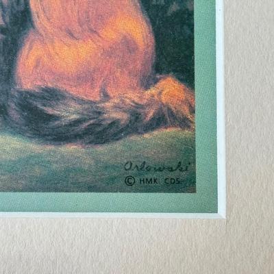 LOT 214D: Cat Lover's Collection: Framed Prints, Wood Sculpture & Soft Doorstops