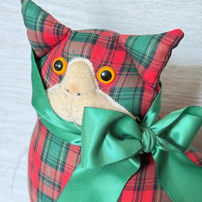 LOT 214D: Cat Lover's Collection: Framed Prints, Wood Sculpture & Soft Doorstops