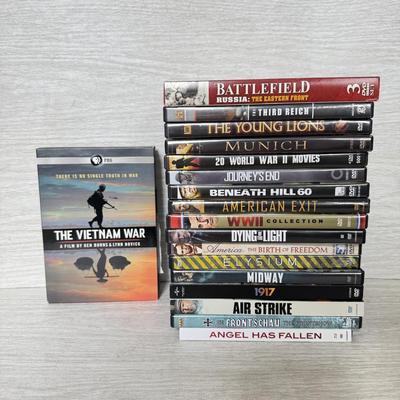 LOT 216D: DVD Collection: The Vietnam War, Battlefield Russia, The Young Lions & More