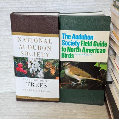 LOT 218D: Bird & Animal Books w/ Bushnell Insta-Focus Sportview Binoculars