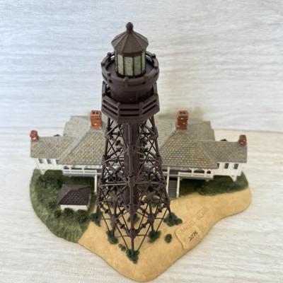 LOT 220D: Harbor Lights Lighthouses: Sanibel Island Florida #194 & Society Exclusive Amelia Island Florida #505