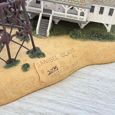 LOT 220D: Harbor Lights Lighthouses: Sanibel Island Florida #194 & Society Exclusive Amelia Island Florida #505